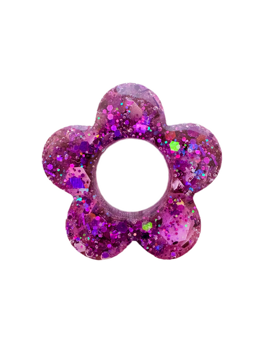 N°10 : Charms Fleur Prune Scintillante