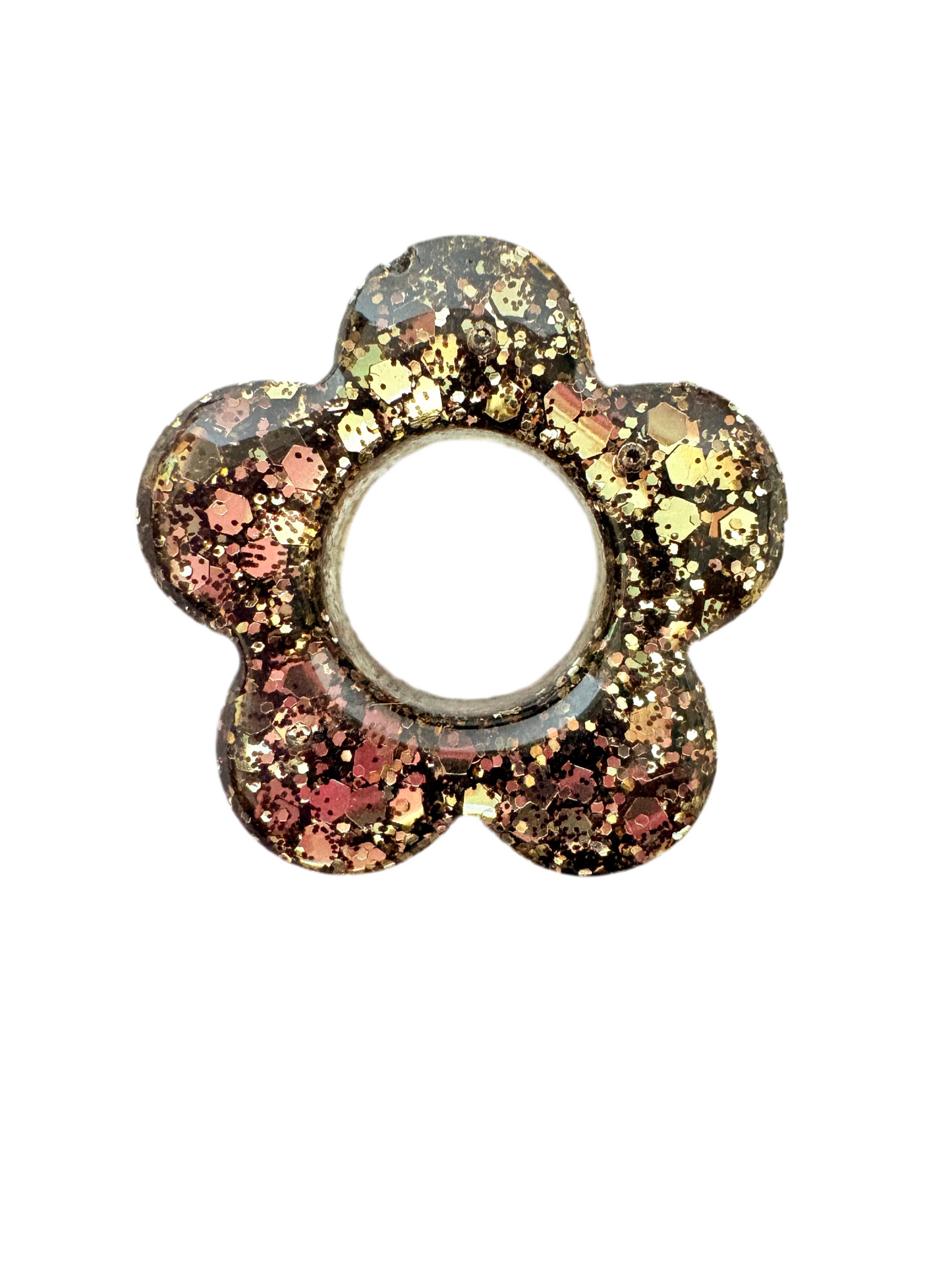 N°33 : Charms Fleur Ébène Scintillant