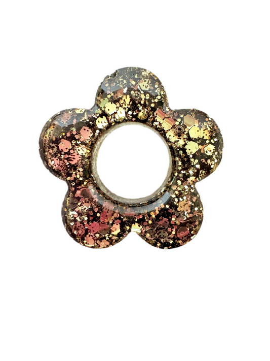 N°33 : Charms Fleur Ébène Scintillant