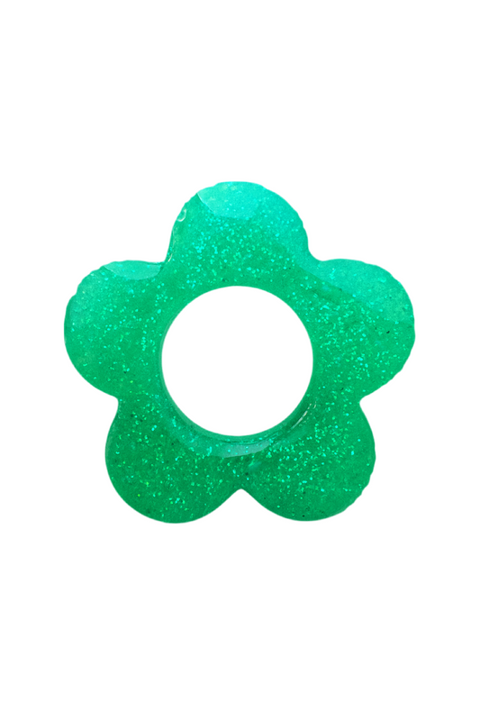 N°40 : Charms Fleur Jade Étoilé
