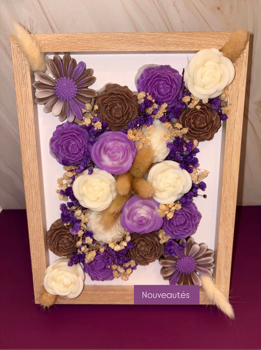 Tableau Décoratif avec Fondants Parfumés • Fleurs Artisanales