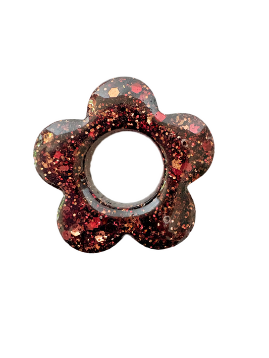 N°35 : Charms Fleur Éclat Acajou🍁