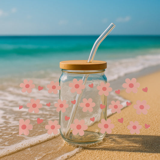 Verre Personnalisé Fleur – Douceur, Élégance et Nature - 3