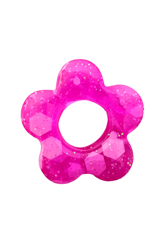 N°9 : Charms Fleur Violet Magenta Cristal