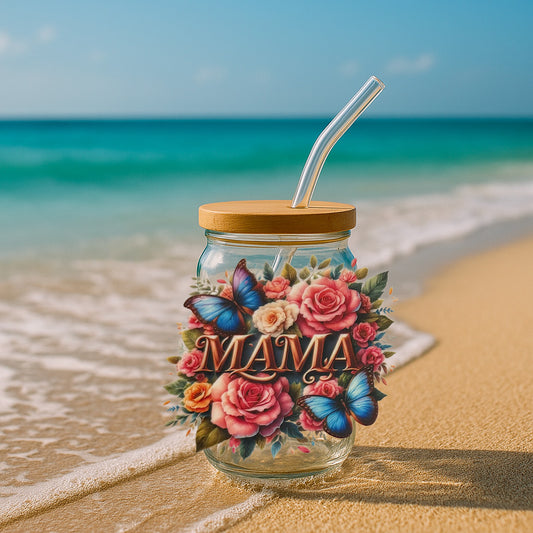 Personalized Mom Glass - 17