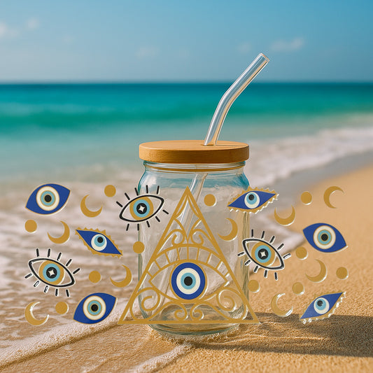 Verre Personnalisé Œil de Protection – Entre Style et Énergie Positive🧿 - 1